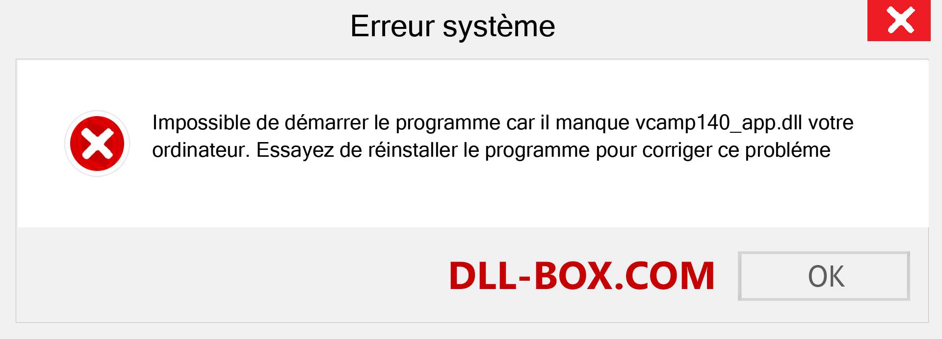 Le fichier vcamp140_app.dll est manquant ?. Télécharger pour Windows 7, 8, 10 - Correction de l'erreur manquante vcamp140_app dll sur Windows, photos, images